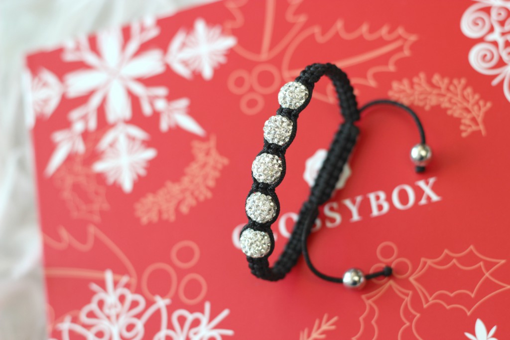 Glossybox Dezember 2015 Winter Wonders Armband Glitzer