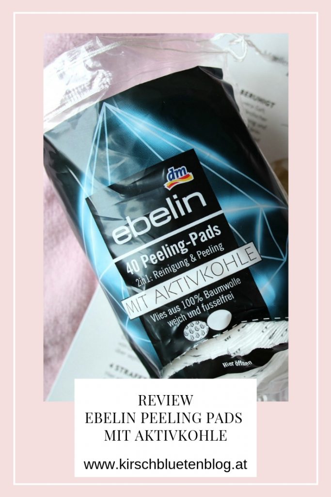 Ebelin Peeling Pads mit Aktivkohle Testbericht Review 