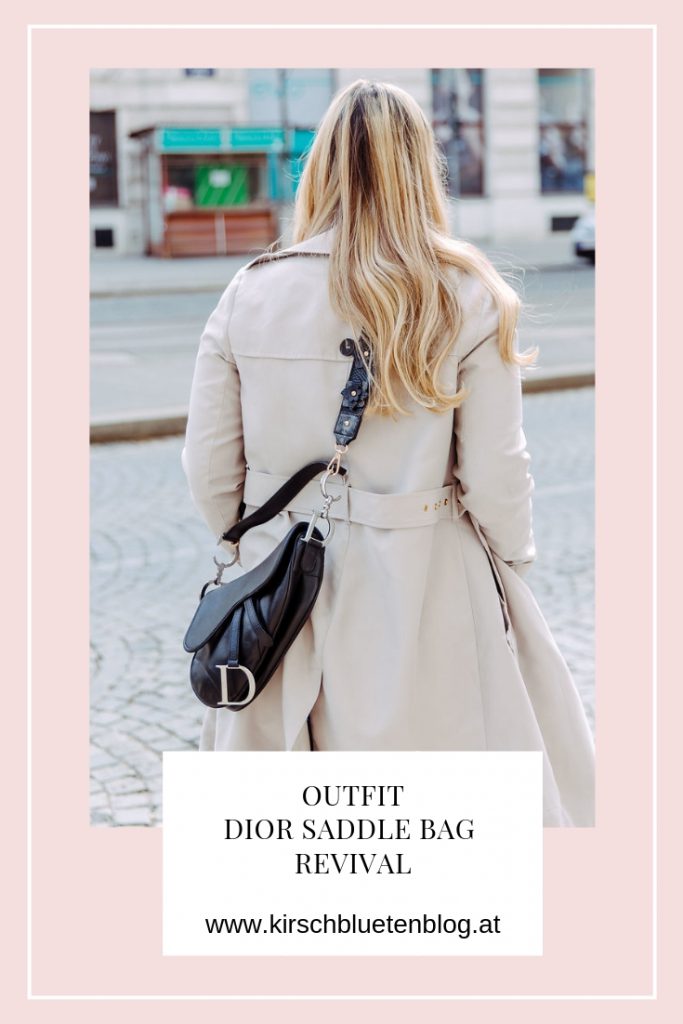 Outfit Dior Saddle Bag Revival Trenchcoat Fashionblog Wien